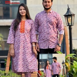 ম্যাচিং কাপল ড্রেস শার্ট টু পিস