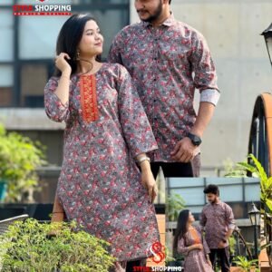 ম্যাচিং কাপল ড্রেস শার্ট টু পিস